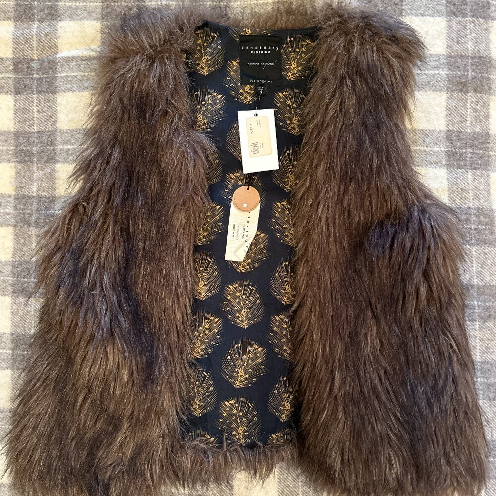 Sanctuary Clothing Faux Fur Vest
